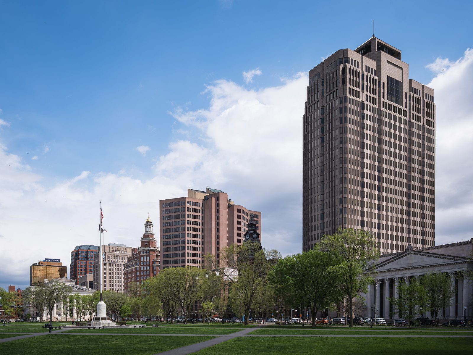 New Haven Green and downtown