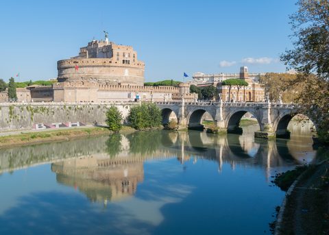 Castel Sant'Angelo from the Tiber
