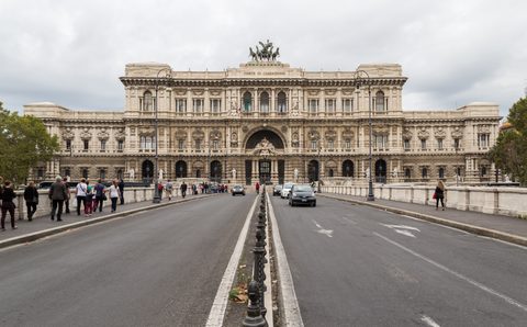 Palazzo di Giustizia, Tiber front
