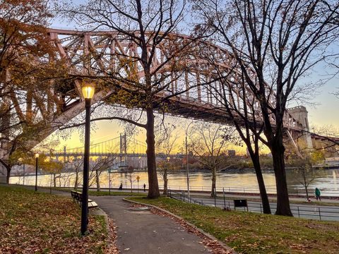 Hell Gate Bridge from Astoria Park